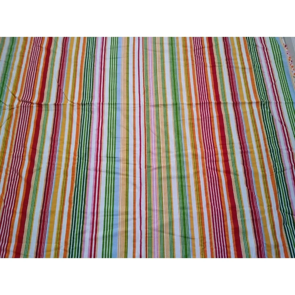 Croscill Twin Duvet Standard Sham‎ Set Stripe Floral Trees